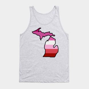 Michigan Lesbian Pride Flag Tank Top